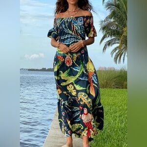 Vibrant Maxi Dress *read description on size*